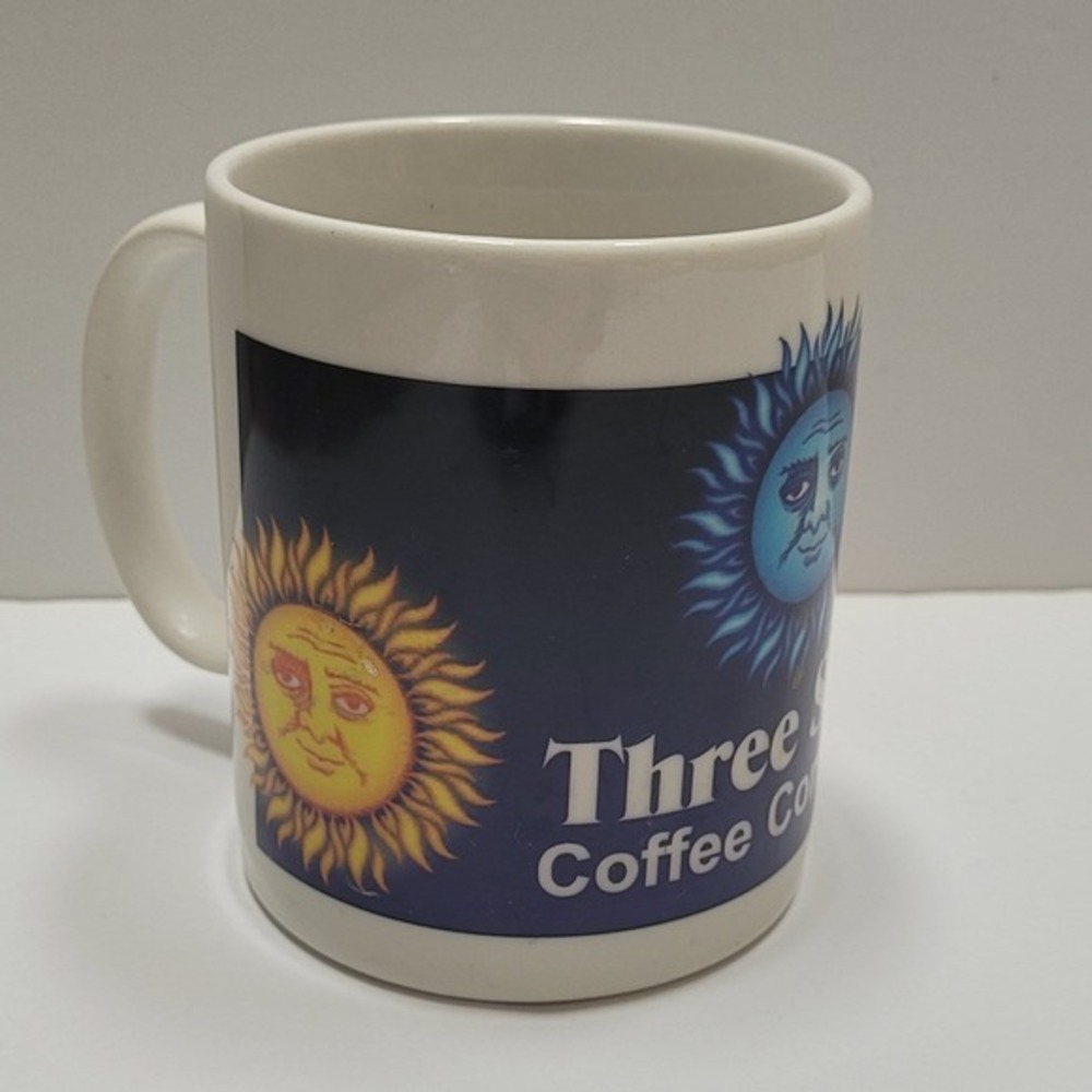 Three Suns Coffee Company Celestial Sun and Moon Coffee Mug W